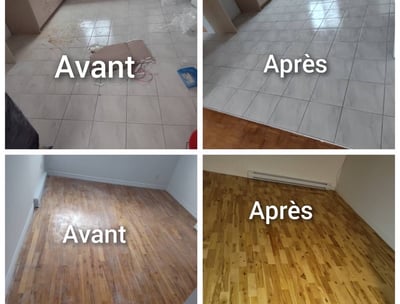 Avant et après nettoyage